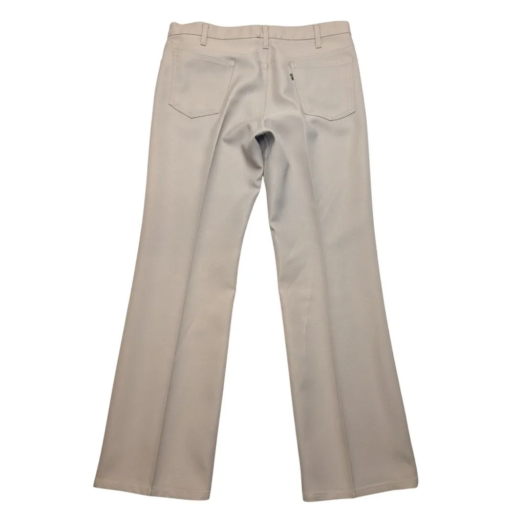 Vintage 70s Levi's Panatela Trousers Mens 34(36x32) Leg Black Tab Talon 42